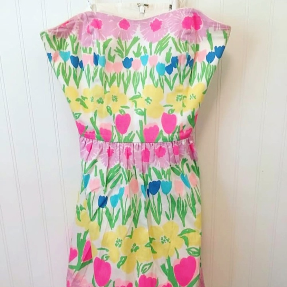 Lilly Pulitzer Payton Dress in Floral Line Dance